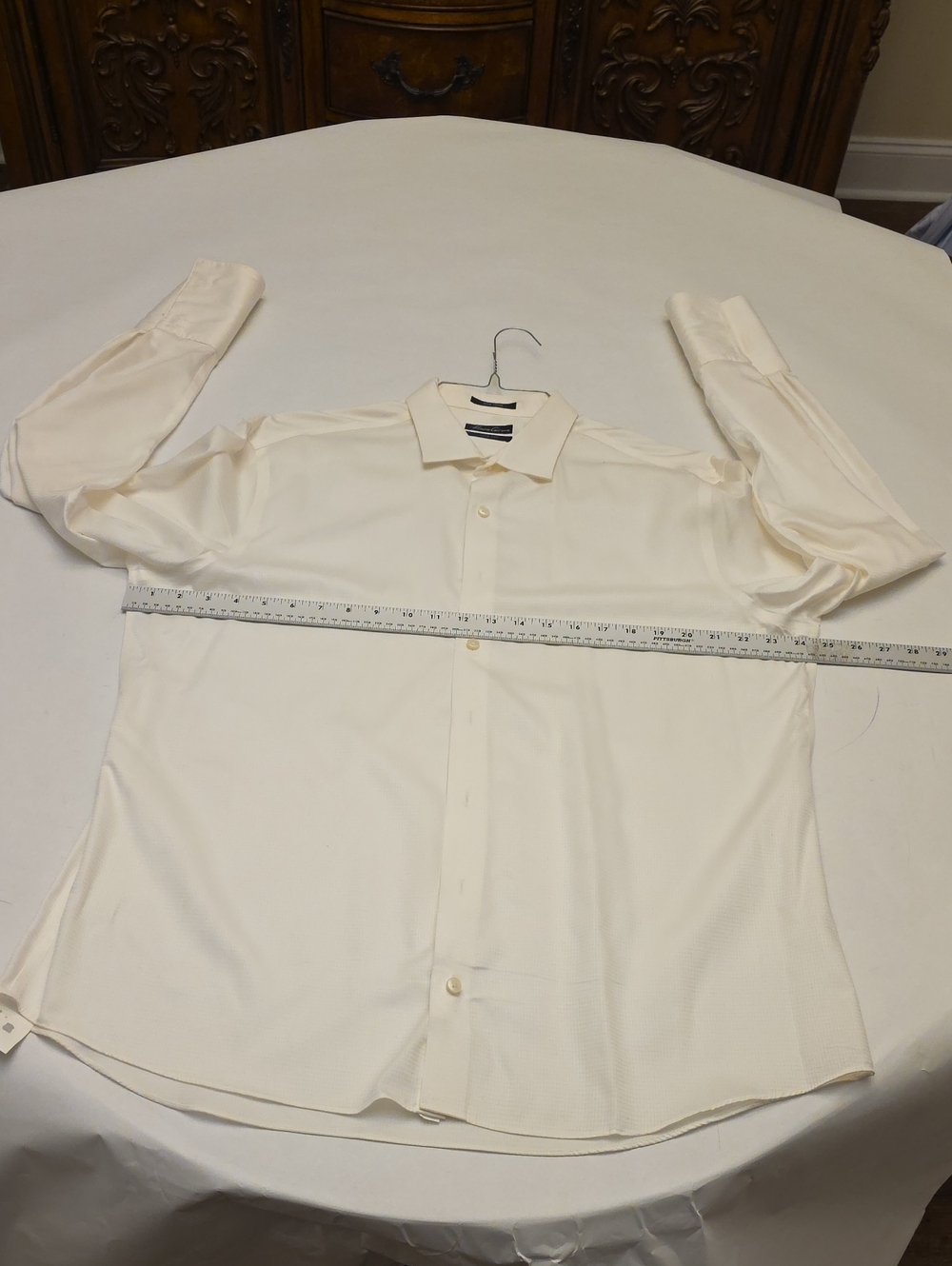 Kenneth Cole New York Cream Long-Sleeve Dress Shirt